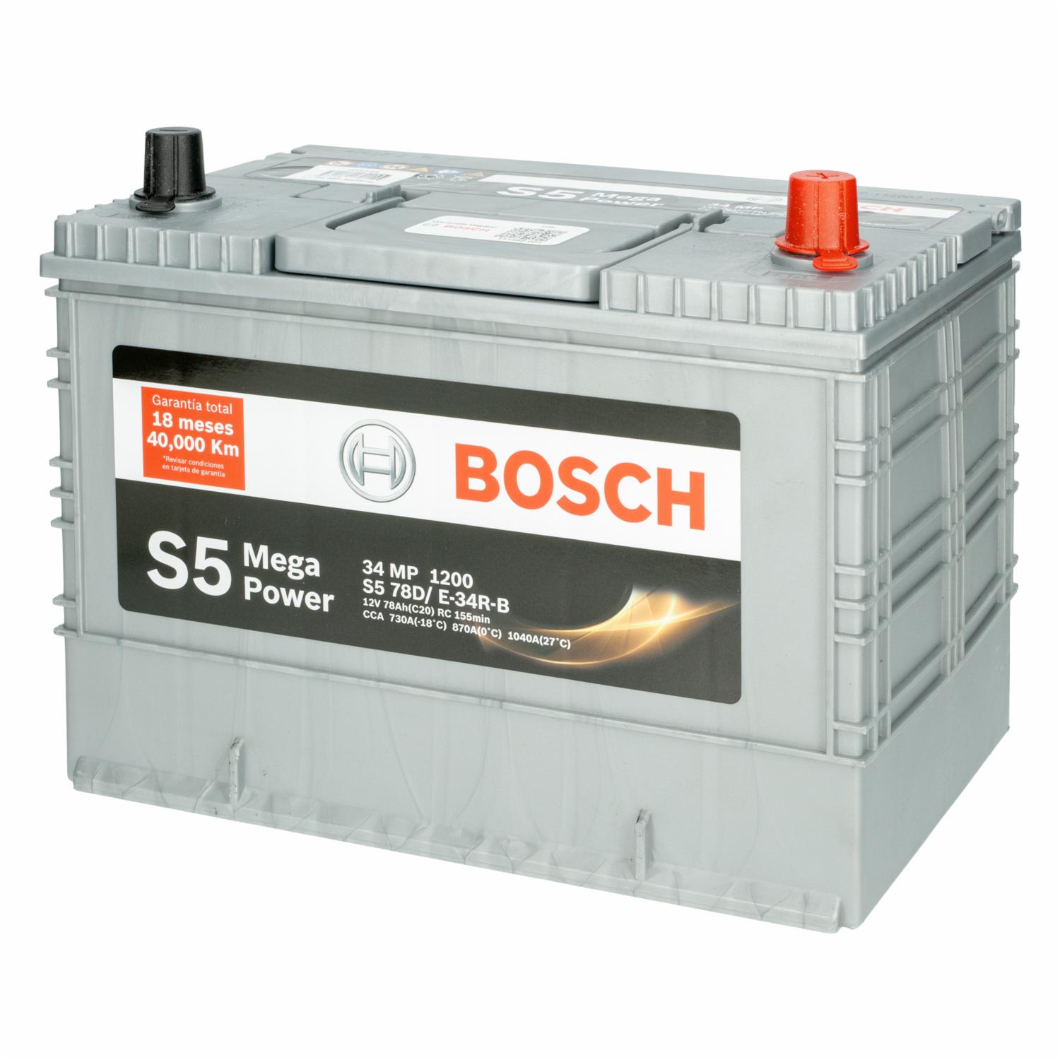 Batería Para Auto Mega Power S5 BOSCH 34 MP - Imagen 2