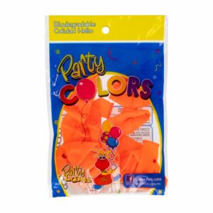Globo Neón Naranja PARTY COLORS N°9