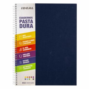 Cuaderno Espiral 1 Línea Azul IDEAL 100 Hojas