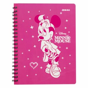 Cuaderno Universitario De Cuadros Con Stickers Minnie DISNEY 100 Hojas