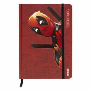 Libreta A Cuadros Diseño Deadpool DISNEY 80 Hojas