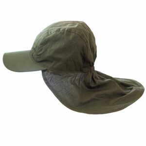 Gorro Playero Gabardina Capa verde HUELLAS