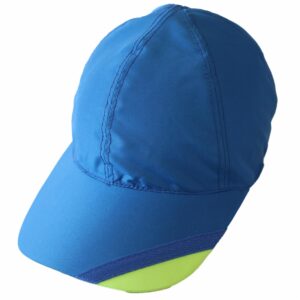 Gorro Jockey Combinado Azul Con Amarillo HUELLAS