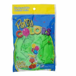 Globo N9 Neón Verde PARTY COLORS x 25 Unidades