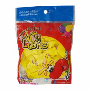 Globo N9 Neón Amarillo PARTY COLORS X 25 Uds