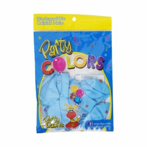Globo N9 Celeste PARTY COLORS X 10 Unidades