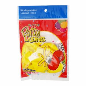 Globo N9 Amarillo PARTY COLORS X 10 Uds