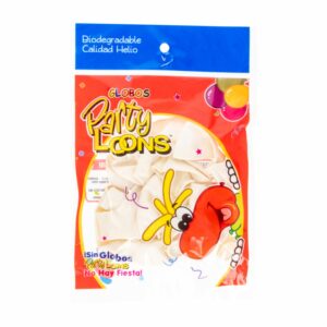 Globo Blanco Perlado PARTY COLORS N°9