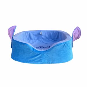 Cama Para Mascota Diseño Orejas Azul Estampado Stitch DISNEY Grande