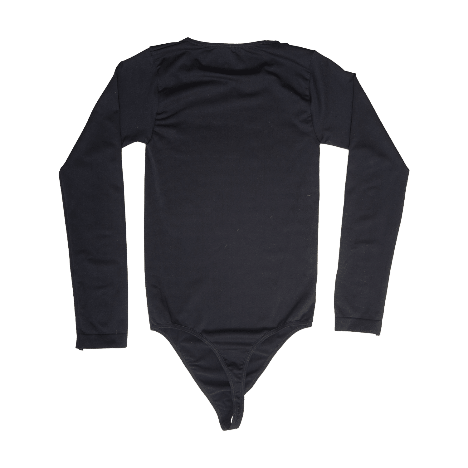 Body Manga Larga Hilo Liso Dama Negro TESS