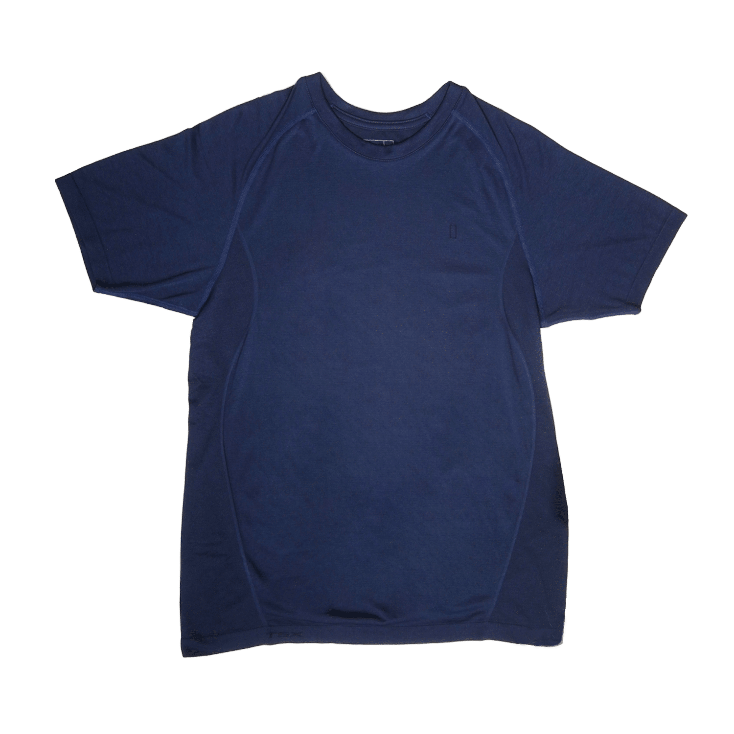 Camiseta Manga Corta Deportivo Hombre Azul TSX