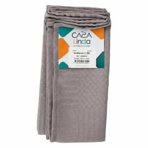 Servilleta X2 Gris CASA LINDA 40 X 40 Cm