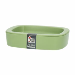 Jabonera Línea Aura Verde Essential CASA PICA 13X10X3.5 Cm