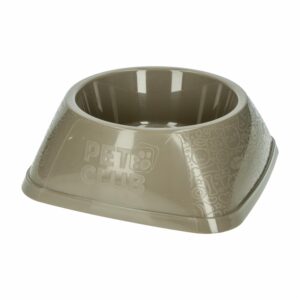 Plato Para Mascota Pet Club Café Camel CASA PICA 27.5 cm ancho 27.5 cm largo 9.7 cm alto