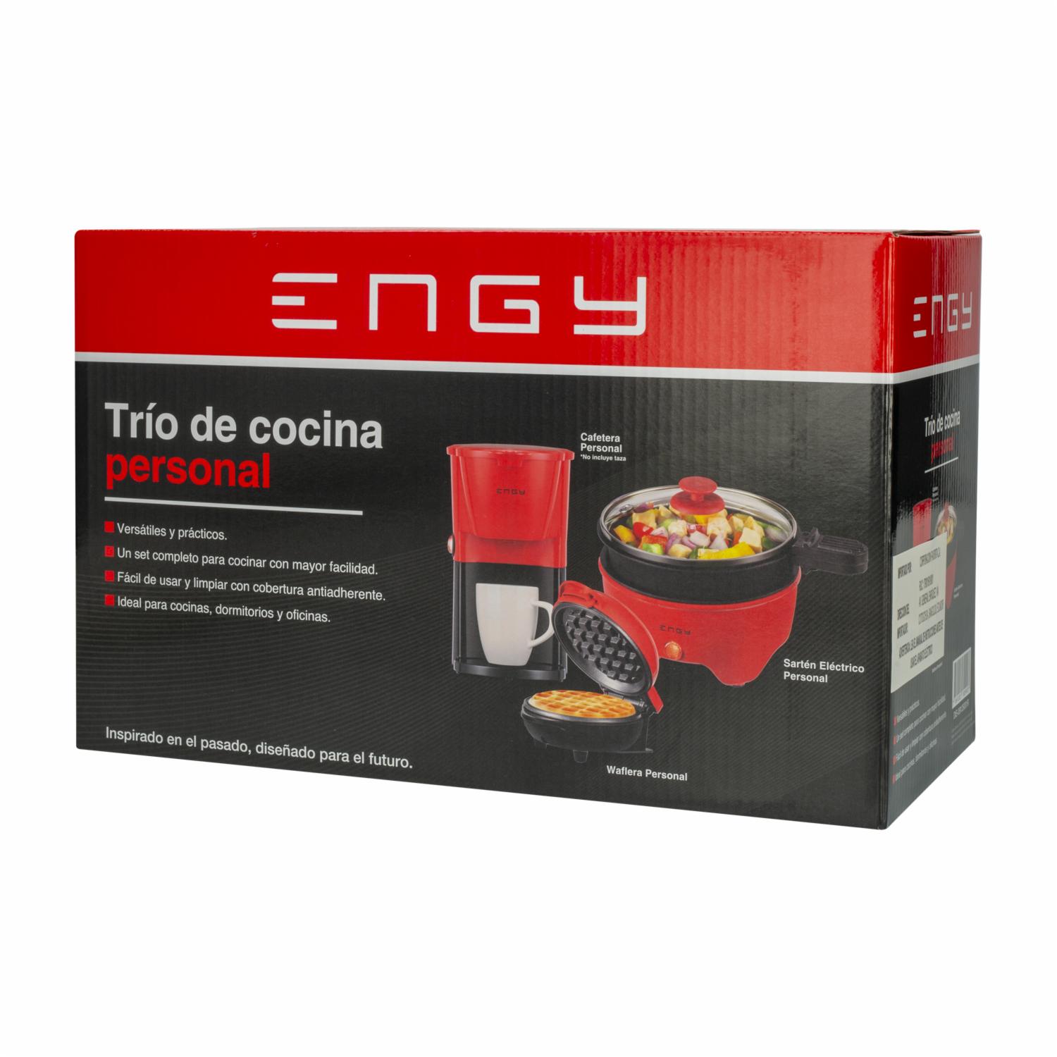 Pack Electrodomésticos Sartén Waflera Cafetera ENGY DIS-09125001R
