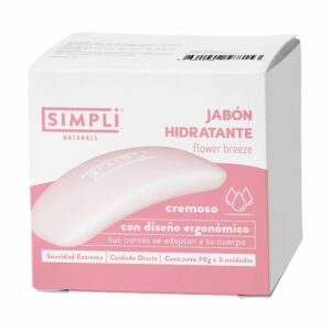 Jabón En Barra Cremoso Flower Breeze SIMPLI 3 X 90 G