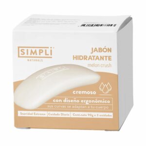 Jabón En Barra Cremoso Melón Crush SIMPLI 3 X 90 G