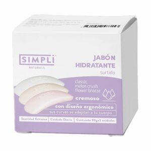 Jabón En Barra Cremoso Surtido SIMPLI 3 X 90 G