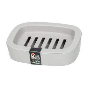 Jabonera Aura Essentials Gris CASA PICA 13X10X3.5 CM