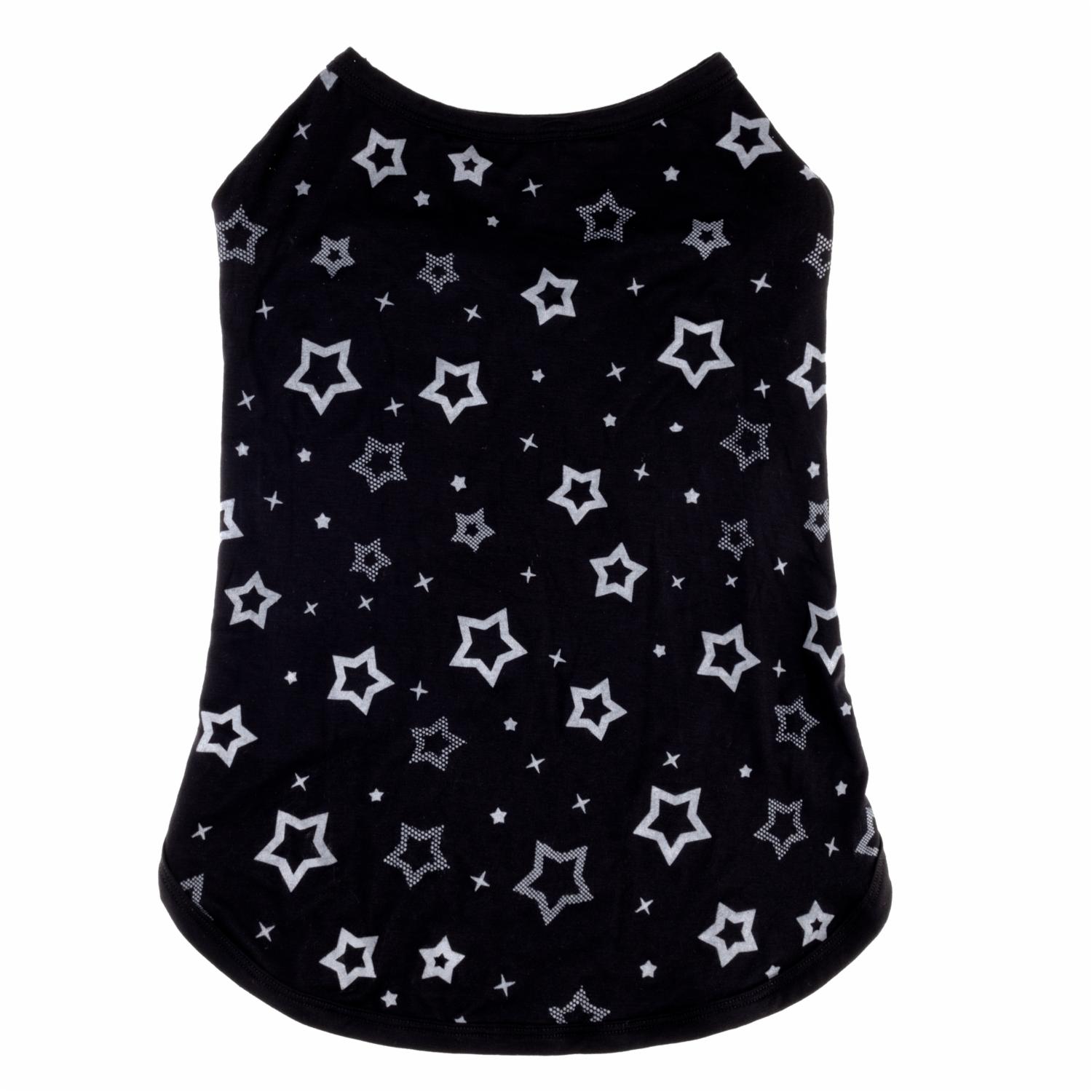 Pijama Para Perro Color Negro Con Estrellas WELLMAN Talla Extra Pequeño