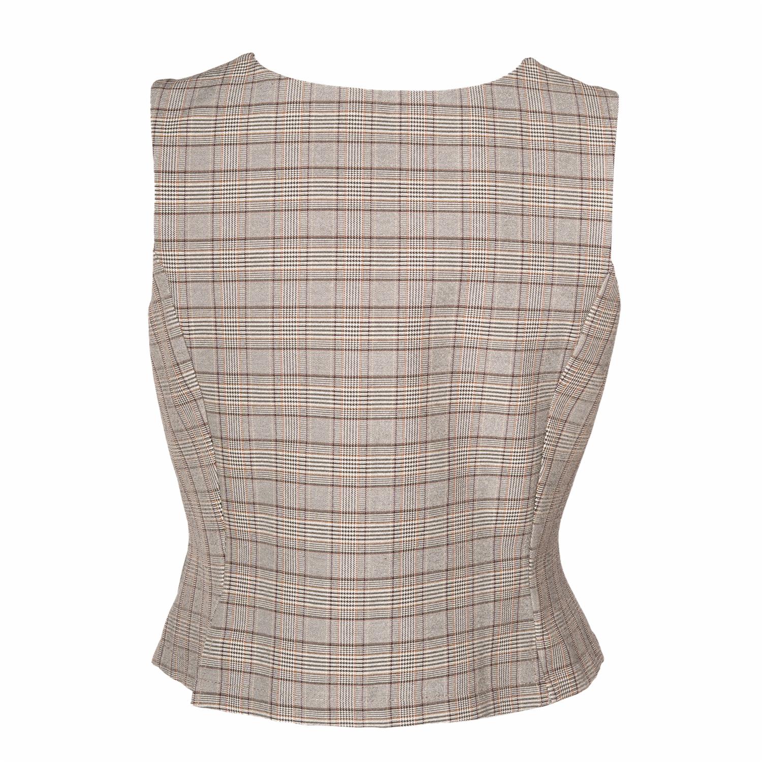 Chaleco Abierto Cuadros TREND & STYLE - Imagen 2