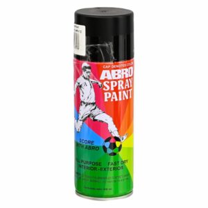 Pintura En Spray Negro Mate ABRO 400 Ml