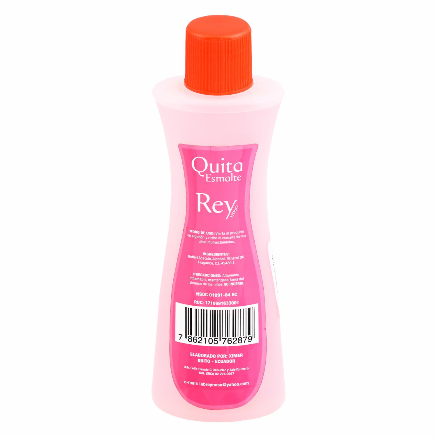 Quita Esmalte Flor Fresa REY 135 Ml - Imagen 2