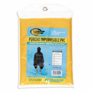 Poncho Impermeable Pvc 10-13 Años PROTECZIONA Unidad
