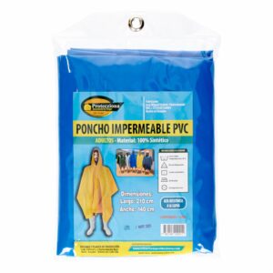 Poncho Impermeable Pvc Adulto 210X150Cm PROTECZIONA Unidad