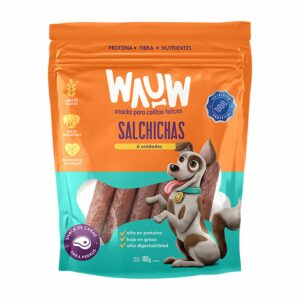 Snack Para Perros Salchichas Masticables WAUW 100 G