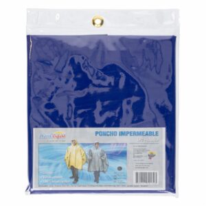 Poncho Impermeable Adulto Azul Marino MUNDOGAR Talla Grande