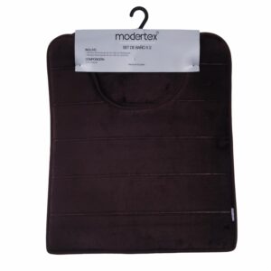 Juego De Baño Flannel X 2 Café MODERTEX 40X60 Cm Y 50X60 Cm