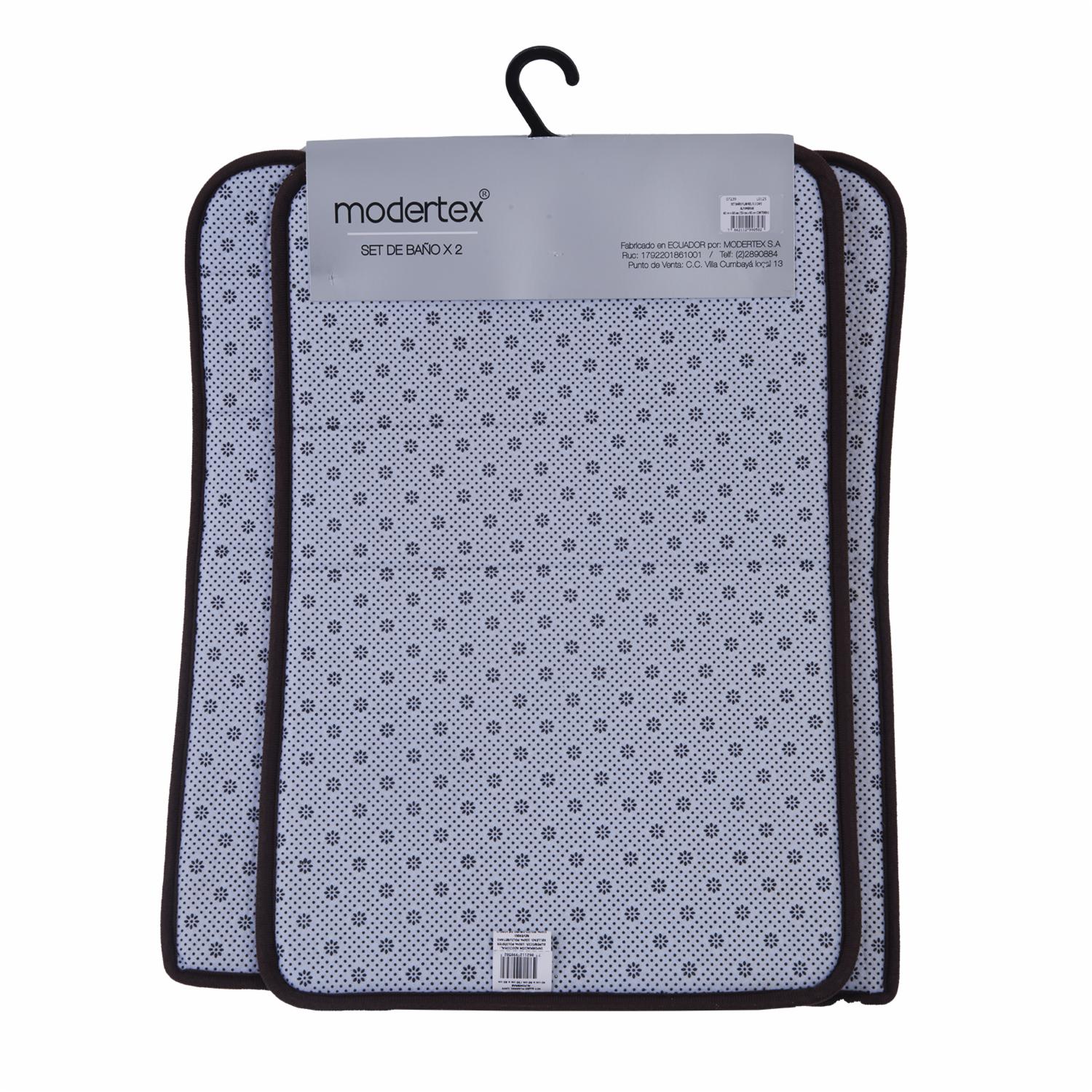 Juego De Baño Flannel X 2 Café MODERTEX 40X60 Cm Y 50X60 Cm - Imagen 2