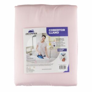 Forro Tabla De Planchar Grande Color Rosado DICOVER 130 X 45 Cm