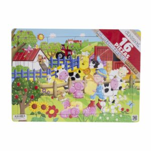 Rompecabezas De Madera 16 Piezas Granja 1 DIDAKTECA 22Cm X 30 Cm