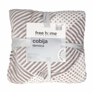 Cobija Velvet Empire Gris FREE HOME 170 X 120 Cm