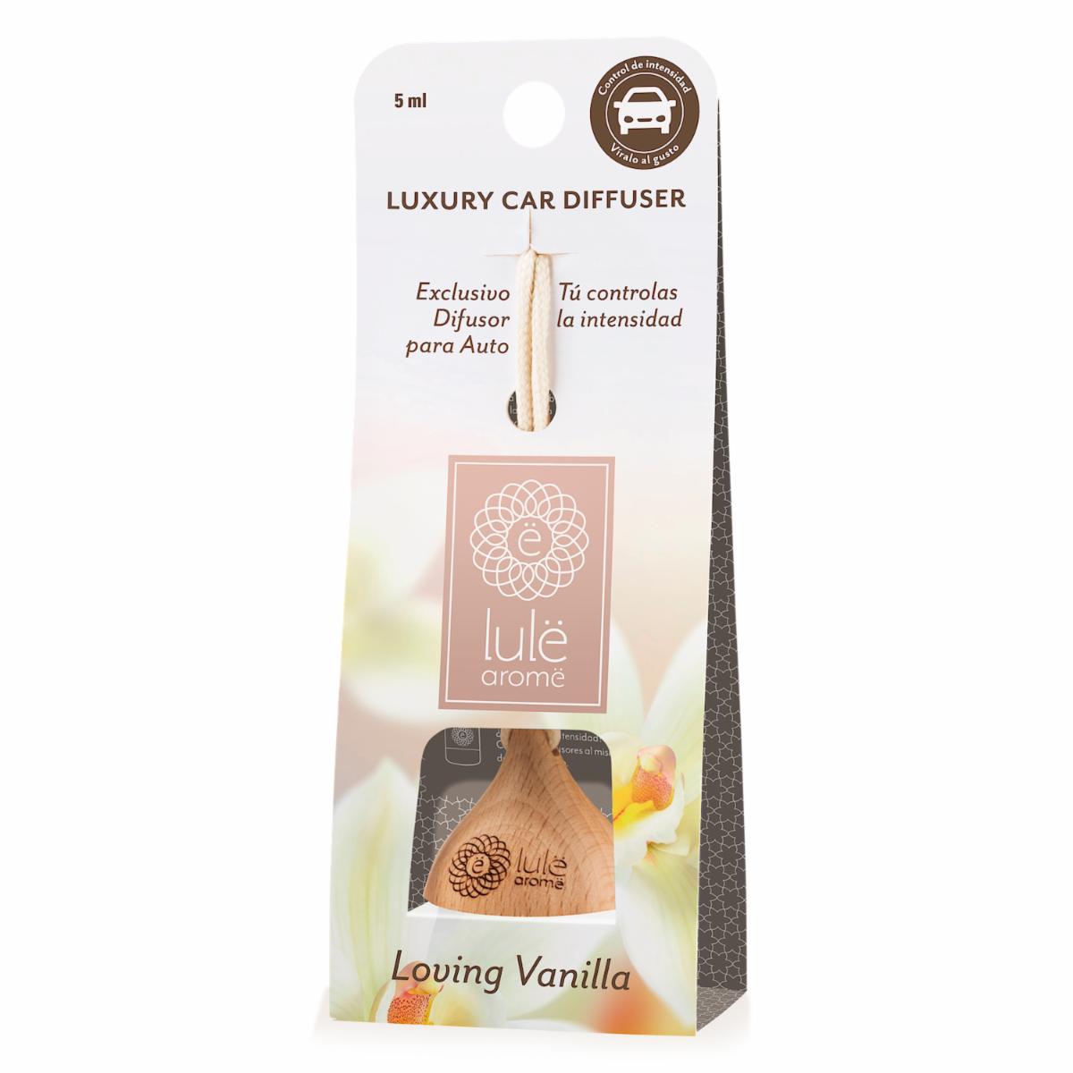 Difusor Ambiental Para Auto Fragancia Loving Vainilla LULË AROMË 5 Ml - Imagen 2