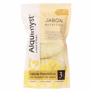Jabón Nutritivo Con Hojuelas De Avena ALQUIMYST 3 X 90 G