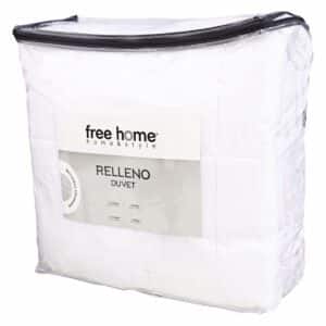 Duvet Rellano Embosado Blanco FREE HOME 1 Plazas Y 1/2