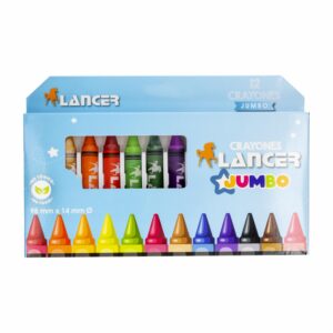 Crayones Jumbo De 12 Colores LANCER Unidad