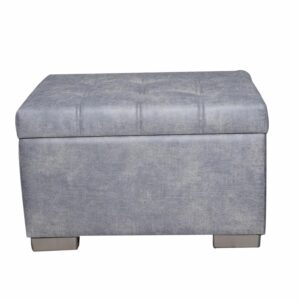 Ottoman Baúl Astra Gris CHAIDE 70 X 50 X 45 Cm