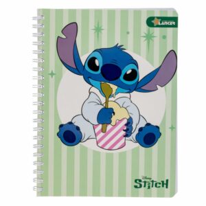 Cuaderno Universitario De Cuadros Stitch DISNEY 100 Hojas
