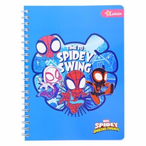 Cuaderno Universitario A Cuadros Diseño Spidey DISNEY 100 Hojas