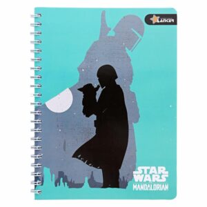 Cuaderno Universitario A Cuadros Diseño Mandalorian DISNEY 100 Hojas