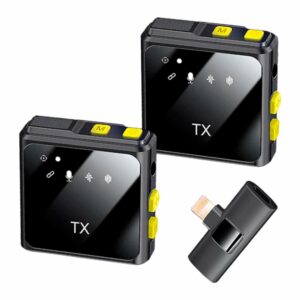 Micrófono Doble Con Entrada Iphone F9 NOMADAWARE Inalambrico