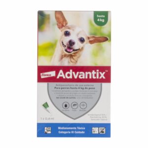 Antiparasitario Para Perros De Hasta 4 Kilos ADVANTIX 0,4 Ml