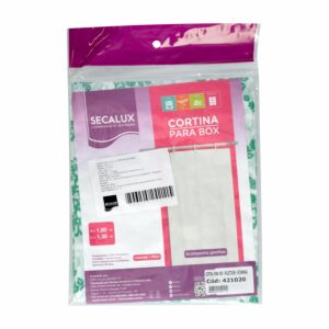 Cortina De Baño Estampado Polietileno SECALUX 180 X 138 Cm