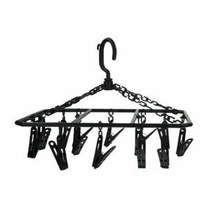 Mini Tendedero De Ropa Rectangular Negro SECALUX 14 Pinzas