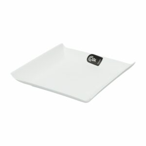 Plato Cuadrado Plástico Casual Blanco COZA 16X16X2.5 Cm