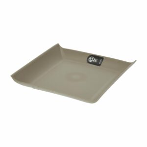 Plato Cuadrado Plástico Casual Gray COZA 16X16X2.5 Cm